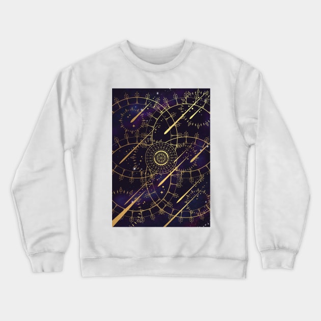 Macrocosmos - FFXIV Astrologian AST inspired artwork Crewneck Sweatshirt by yalitreads